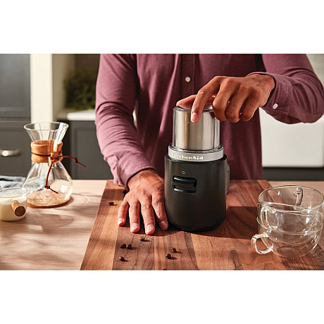 KitchenAid - 5KBGR100BM - Sladdlös kaffekvarn Go utan batter, Mattsvart