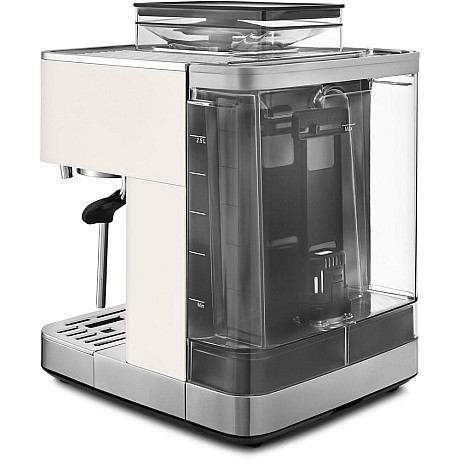 KitchenAid - 5KES6551EPL - Halvautomatisk espressomaskin med kaffekvarn Porcelain white