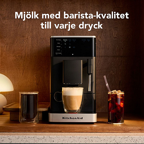 KitchenAid - 5KES8452EBM - Helautomatisk espressomaskin KF2 med iskaffefunktion Mattsvart