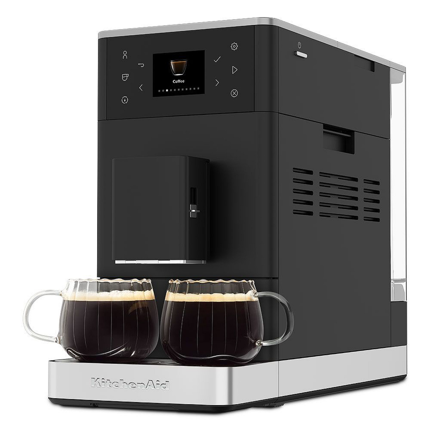 Kitchenaid espressomaskin 5kes8453ebm - helautomatisk espressomaskin kf3 med iskaffefunktion mattsvart