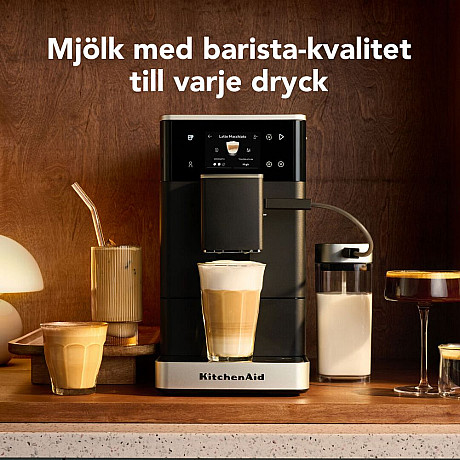 KitchenAid - 5KES8454EBM - Helautomatisk espressomaskin KF4 med iskaffefunktion Mattsvart