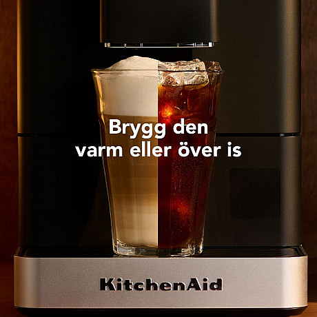 KitchenAid - 5KES8454EBM - Helautomatisk espressomaskin KF4 med iskaffefunktion Mattsvart