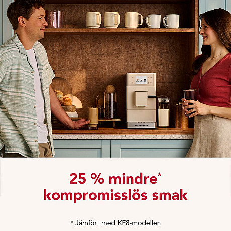 KitchenAid - 5KES8454EPL - Helautomatisk espressomaskin KF4 med iskaffefunktion Porcelain white