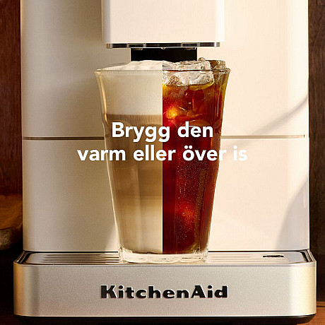 KitchenAid - 5KES8454EPL - Helautomatisk espressomaskin KF4 med iskaffefunktion Porcelain white