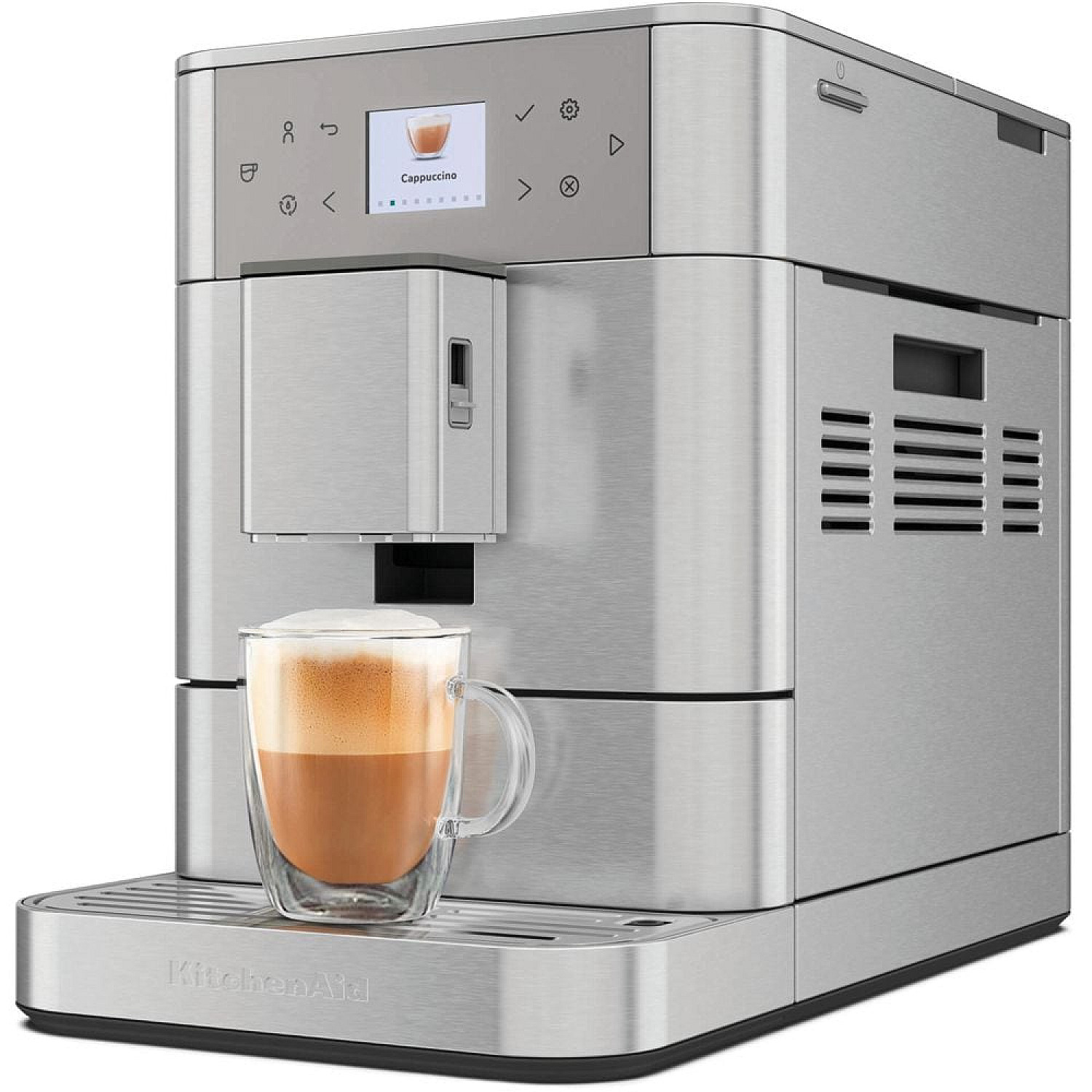 Kitchenaid espressomaskin 5kes8556esx - helautomatisk espressomaskin kf6 rostfritt st&aring;l