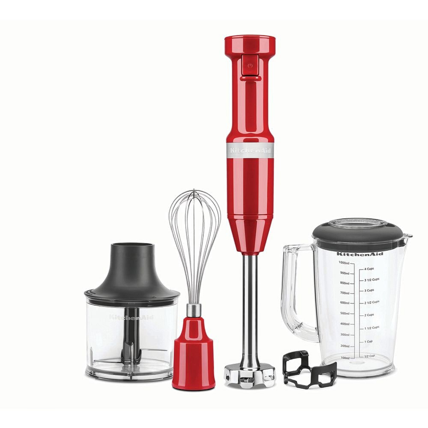 Kitchenaid stavmixer 5khbv83eer - stavmixer med tillbehör, röd