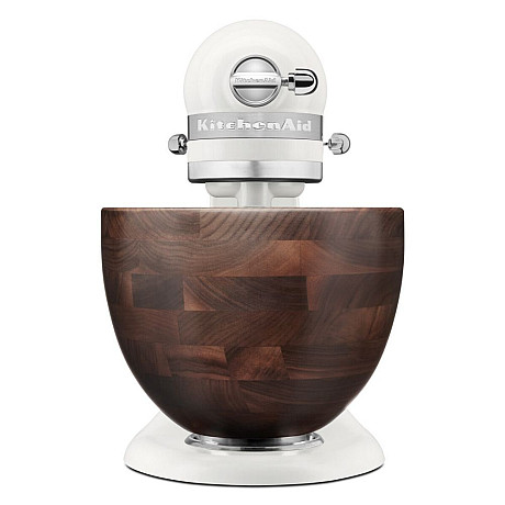 KitchenAid - 5KSM156WBEPL - Artisan 4,7 l med valnötsskål, Porslinsvit