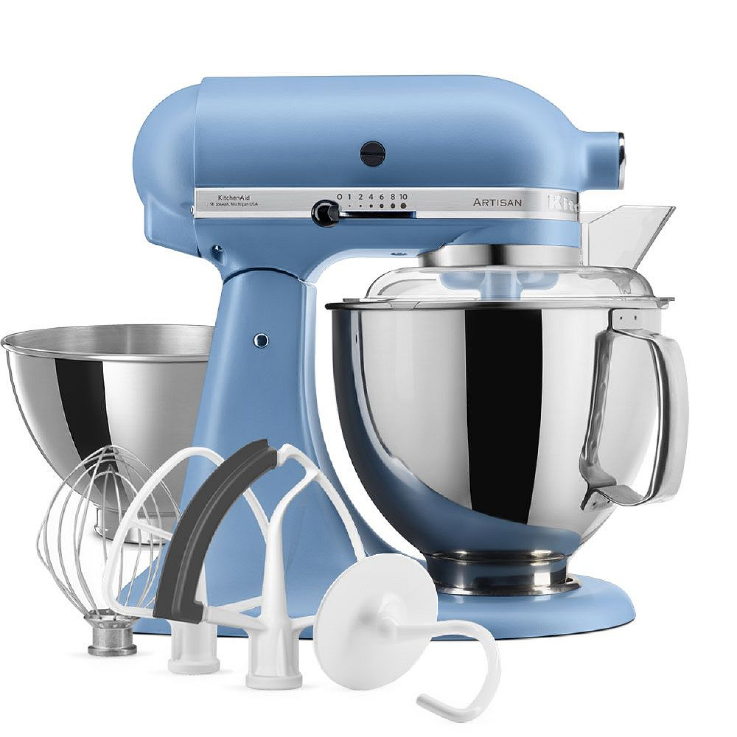 Kitchenaid k&ouml;ksassistent 5ksm175psevb - artisan 4,7 l med extra tillbeh&ouml;r, velvet blue
