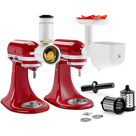 KitchenAid - 5KSM2FPPC tillbehörsset med köttkvarn, passertillsats och grönsaksskärare