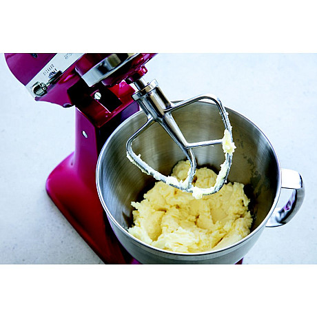 KitchenAid - 5KSM5THFBSS Flatblandare i rostfritt stål för köksmaskin med fällbart drivhuvud