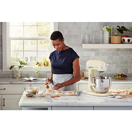 KitchenAid - 5KSM70SHXEAC - Artisan 6,6 l med lyftarm, Crème
