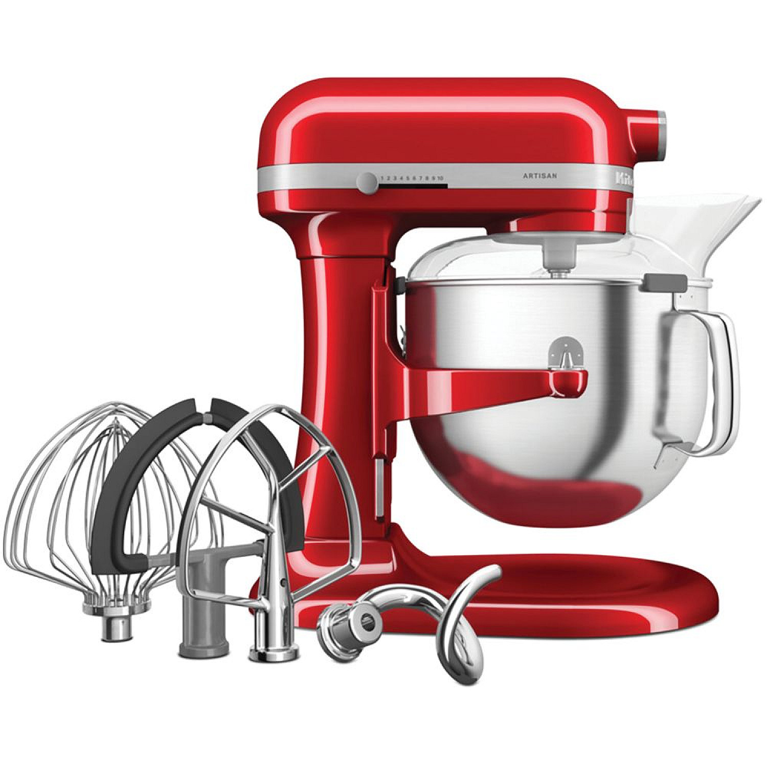 Kitchenaid köksassistent 5ksm70shxeca - artisan 6,6 l med lyftarm, röd metallic