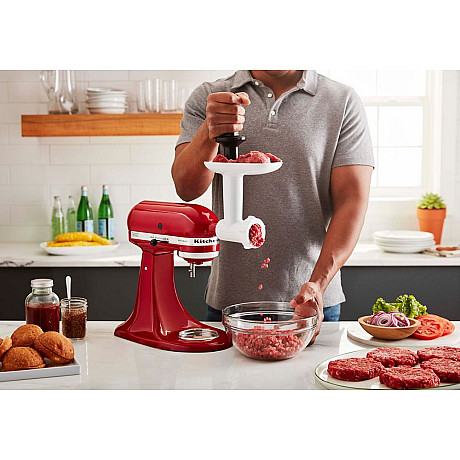 KitchenAid - 5KSMFGA Köttkvarn för köksmaskin, vit