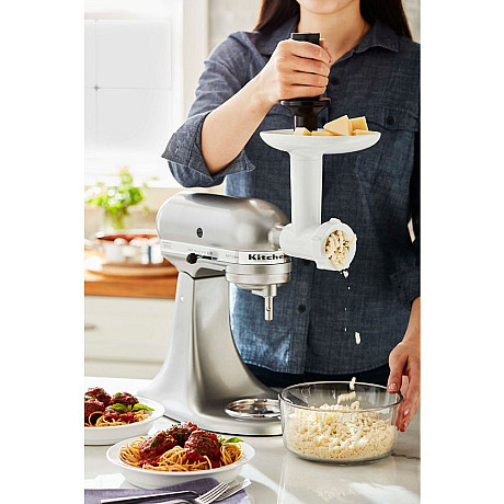 KitchenAid - 5KSMFGA Köttkvarn för köksmaskin, vit