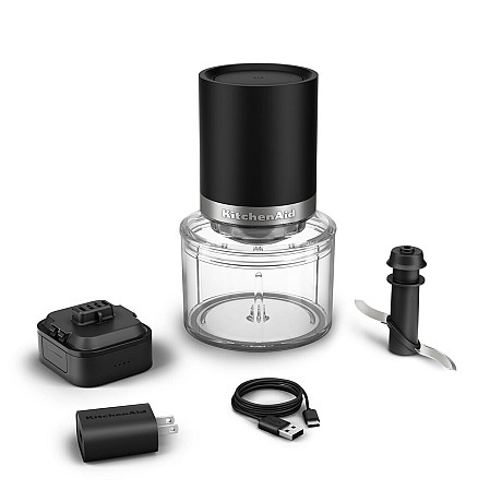 KitchenAid - 5KTCR350BM Go Sladdlös toppstyrd hackare utan batteri, mattsvart