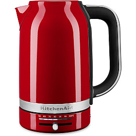 Vattenkokare KitchenAid - 5KEK1701EER - Vattenkokare 1,7 l med temperaturkontroll, Röd