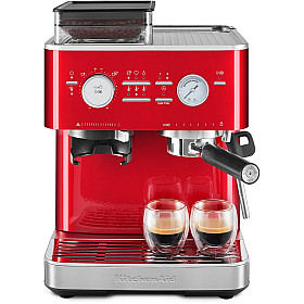 KitchenAid - 5KES6551ECA - Halvautomatisk espressomaskin med kaffekvarn Röd metallic KitchenAid - 5KES6551ECA - Halvautomatisk espressomaskin med kaffekvarn Röd metallic