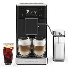 Espressomaskin KitchenAid - 5KES8454EBM - Helautomatisk espressomaskin KF4 med iskaffefunktion Mattsvart Espressomaskin KitchenAid - 5KES8454EBM - Helautomatisk espressomaskin KF4 med iskaffefunktion Mattsvart