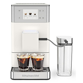 Espressomaskin KitchenAid - 5KES8454EPL - Helautomatisk espressomaskin KF4 med iskaffefunktion Porcelain white Espressomaskin KitchenAid - 5KES8454EPL - Helautomatisk espressomaskin KF4 med iskaffefunktion Porcelain white
