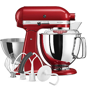 KitchenAid - 5KSM175PSEER - Artisan 4,7 l med extra tillbehör, Röd KitchenAid - 5KSM175PSEER - Artisan 4,7 l med extra tillbehör, Röd
