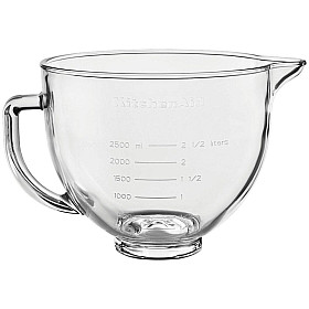 Tillbehör köksmaskin KitchenAid - 5KSM5GB Glasskål 4,7 l för köksmaskin Tillbehör köksmaskin KitchenAid - 5KSM5GB Glasskål 4,7 l för köksmaskin