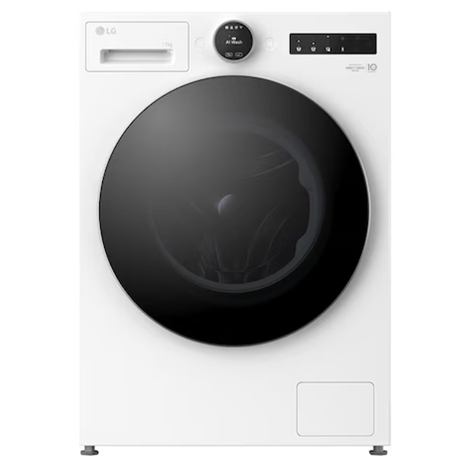 Lg frontmatad tvättmaskin f4x7011tws - vit, kapacitet 11 kg med wifi & turbowash