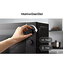 LG - MS2082F - Svart, Fristående mikro 20 liter, 700 Watt