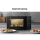 LG - MS2082F - Svart, Fristående mikro 20 liter, 700 Watt