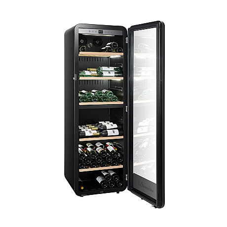 La Sommelière - APOGEE190DZ - Svart, Massiva hyllor & kolfilter