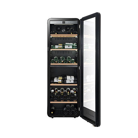 La Sommelière - APOGEE190DZ - Svart, Massiva hyllor & kolfilter