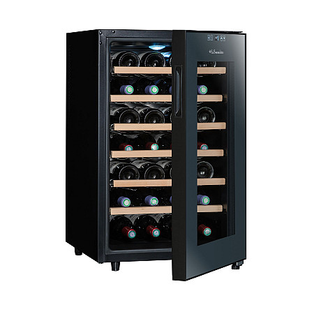 La Sommelière - LS28SILENCE - Svart, Hybridkylning 26 dB