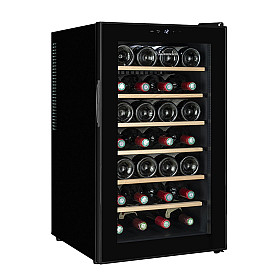 Fristående vinkyl La Sommelière - 28SILENCE-DL - Silence, 28 flaskor, 1 zon, 43 cm, Svart