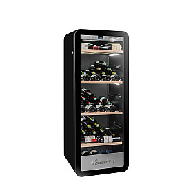 La Sommelière - APOGEE150PV - Svart, Massiva hyllor & LED