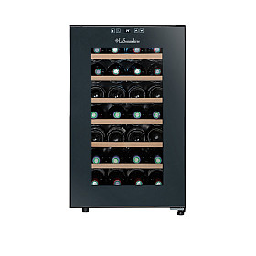 La Sommelière - LS28SILENCE - Svart, Hybridkylning 26 dB