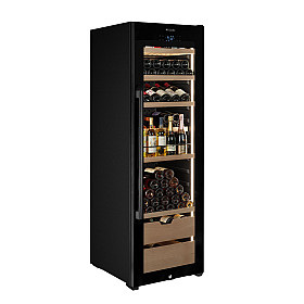 Fristående vinkyl La Sommelière - VIP177 EDITION - Wi-Fi, 177 flaskor, 1 zon, 59.5 cm, Svart