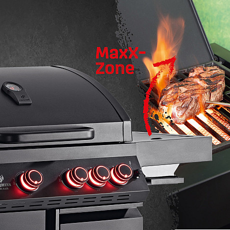 Landmann - Cool Black 4.1 MaxX - Gasolgrill med 4 brännare och kylbox