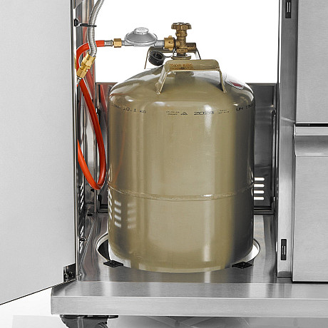 Landmann - Cool Steel 4.1 MaxX - Gasolgrill med 4 brännare och kylbox