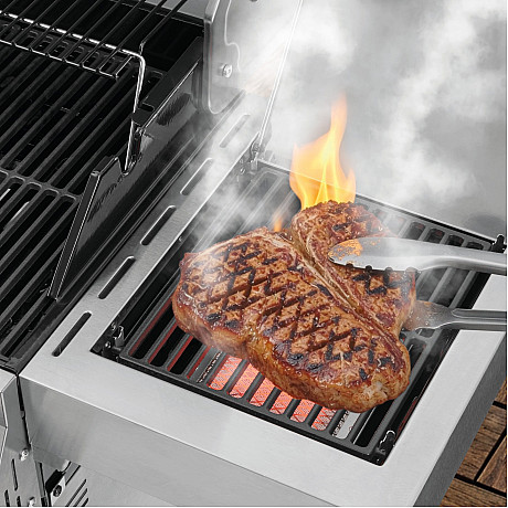 Landmann - Cool Steel 4.1 MaxX - Gasolgrill med 4 brännare och kylbox