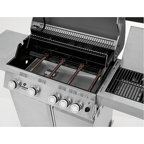 Landmann - Cool Steel 4.1 MaxX - Gasolgrill med 4 brännare och kylbox