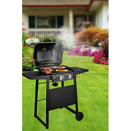 Landmann - Gasgrill 2.0 - Kompakt gasolgrill med PTS-system