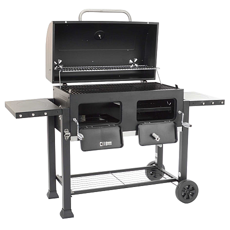 Landmann - XXL Kolgrillsvagn - Dubbla kolzoner