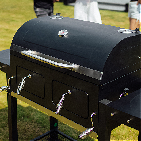 Landmann - XXL Kolgrillsvagn - Dubbla kolzoner