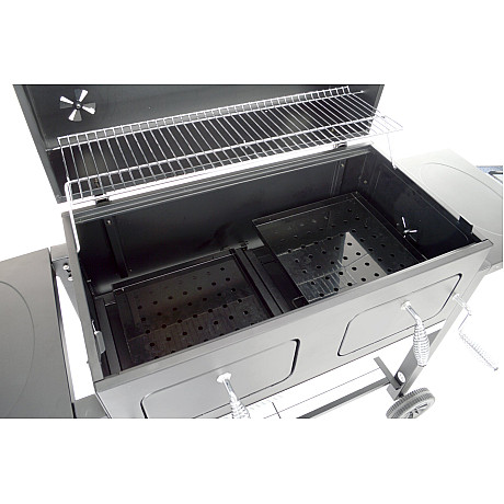 Landmann - XXL Kolgrillsvagn - Dubbla kolzoner