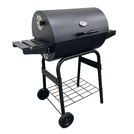 Landmann - Charcoal Barrel 550 - Sidobord & Termometer Landmann - Charcoal Barrel 550 - Sidobord & Termometer