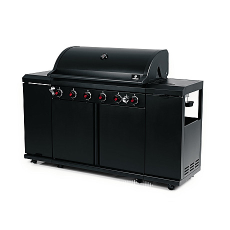 Landmann - Outdoor Kitchen 6.1 MaxX Svart - 6 brännare, 800°C