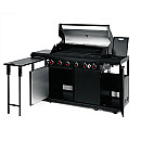 Landmann - Outdoor Kitchen 6.1 MaxX Svart + Kochwerk - FryUp - 2X5L