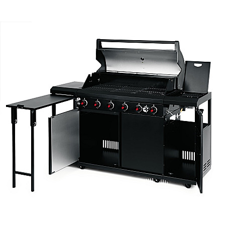 Landmann - Outdoor Kitchen 6.1 MaxX Svart + Kochwerk - FryUp - 2X5L