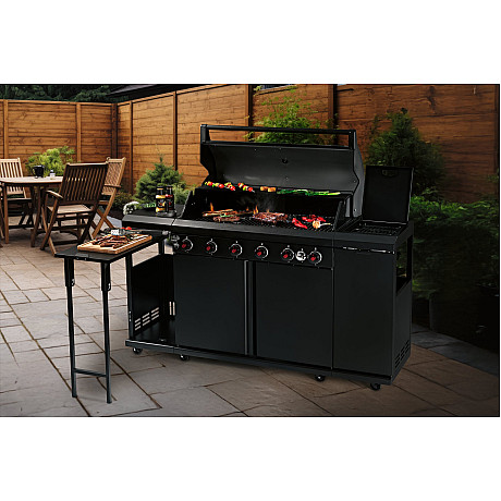 Landmann - Outdoor Kitchen 6.1 MaxX Svart + Kochwerk - FryUp - 2X5L