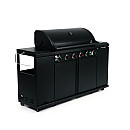 Landmann - Outdoor Kitchen 6.1 MaxX Svart + Kochwerk - FryUp - 2X5L