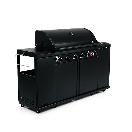 Landmann - Outdoor Kitchen 6.1 MaxX Svart + Kochwerk - FryUp - 2X5L